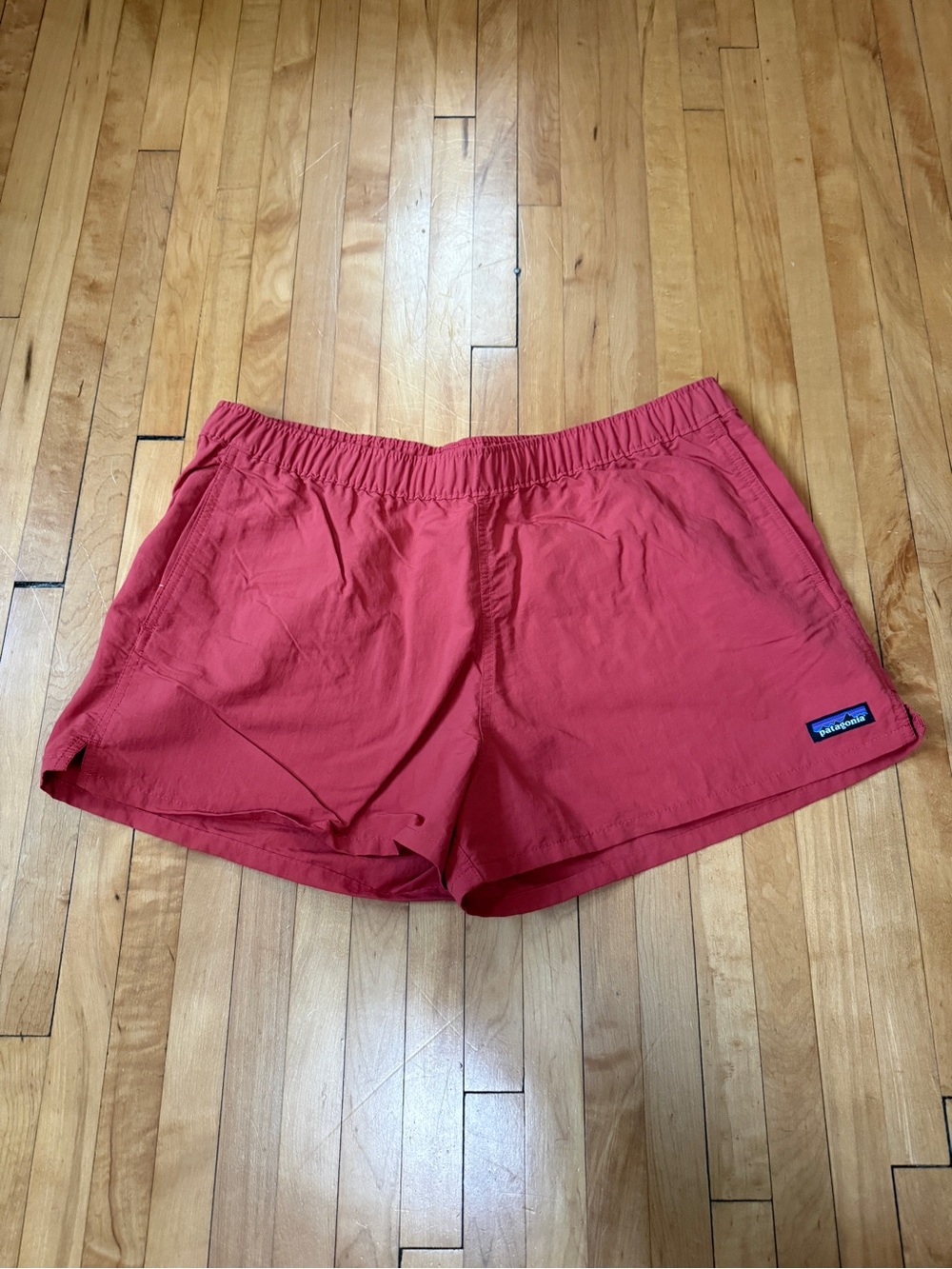 Patagonia Women's Red Barely Baggies Shorts 2.5” Large